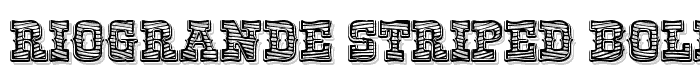 RioGrande Striped Bold font